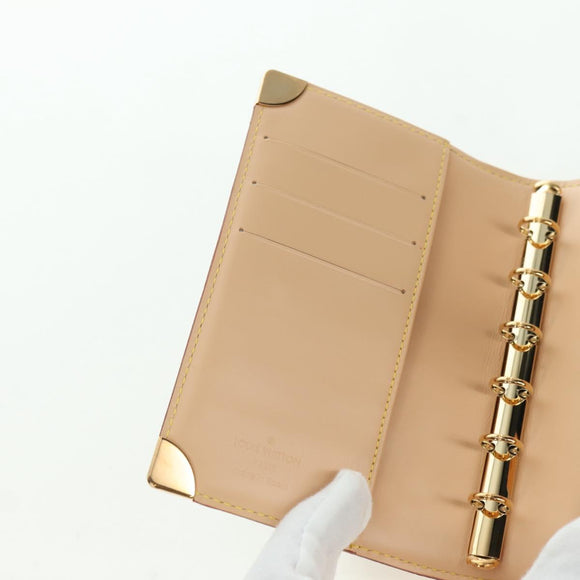 LOUIS VUITTON Multicolor Agenda PM Day Planner Cover Black R20895 Auth 175790M