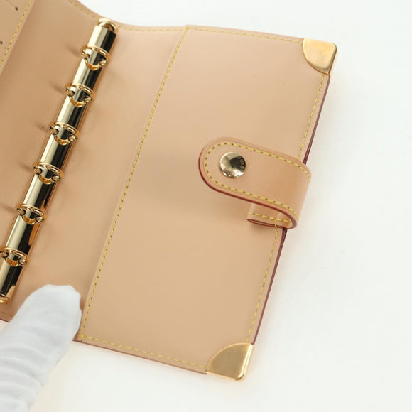 LOUIS VUITTON Multicolor Agenda PM Day Planner Cover Black R20895 Auth 175790M