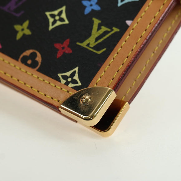 LOUIS VUITTON Multicolor Agenda PM Day Planner Cover Black R20895 Auth 175790M