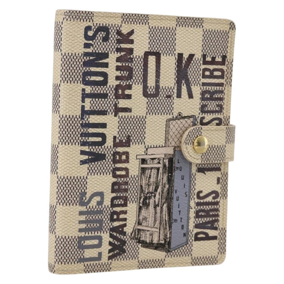 LOUIS VUITTON Damier Azur Agenda PM Afish Collection R21080 LV Auth 175791A