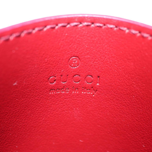 GUCCI GG Supreme Gucci Besties Card Case PVC Beige Auth 175792SM