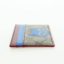 GUCCI GG Supreme Gucci Besties Card Case PVC Beige Auth 175792SM-4