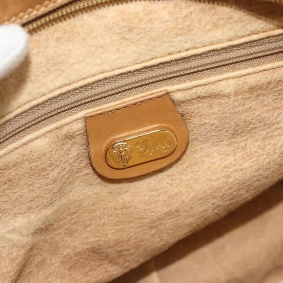 GUCCI Micro GG Supreme Shoulder Bag PVC Beige Gold 001 115 5443 Auth 175795
