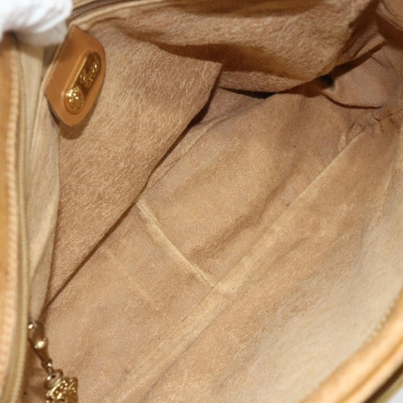 GUCCI Micro GG Supreme Shoulder Bag PVC Beige Gold 001 115 5443 Auth 175795