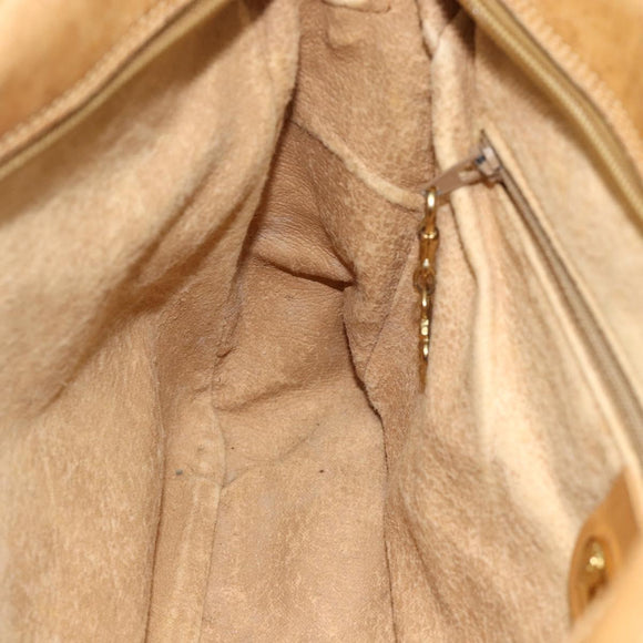 GUCCI Micro GG Supreme Shoulder Bag PVC Beige Gold 001 115 5443 Auth 175795