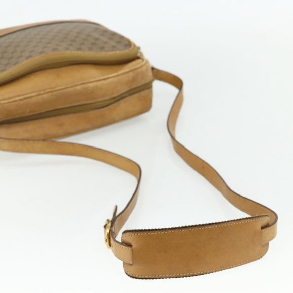 GUCCI Micro GG Supreme Shoulder Bag PVC Beige Gold 001 115 5443 Auth 175795