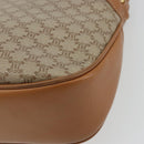 CELINE Macadam Canvas Shoulder Bag PVC Beige Gold Auth 175797A-16