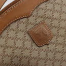 CELINE Macadam Canvas Shoulder Bag PVC Beige Gold Auth 175797A-18
