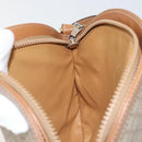 CELINE Macadam Canvas Shoulder Bag PVC Beige Gold Auth 175797A-19