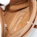 CELINE Macadam Canvas Shoulder Bag PVC Beige Gold Auth 175797A-21