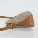 CELINE Macadam Canvas Shoulder Bag PVC Beige Gold Auth 175797A-4