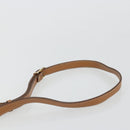 CELINE Macadam Canvas Shoulder Bag PVC Beige Gold Auth 175797A-14