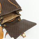 CELINE Macadam Canvas Shoulder Bag PVC Leather Brown Gold Auth 175798-15