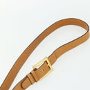CELINE Macadam Canvas Shoulder Bag PVC Leather Brown Gold Auth 175798-8