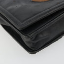 CHANEL COCO Mark Chain Shoulder Bag Patent leather Black Silver CC Auth 175799-11