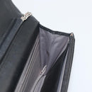 CHANEL COCO Mark Chain Shoulder Bag Patent leather Black Silver CC Auth 175799-18