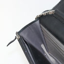 CHANEL COCO Mark Chain Shoulder Bag Patent leather Black Silver CC Auth 175799-19