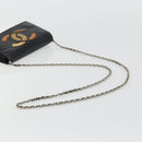 CHANEL COCO Mark Chain Shoulder Bag Patent leather Black Silver CC Auth 175799-7