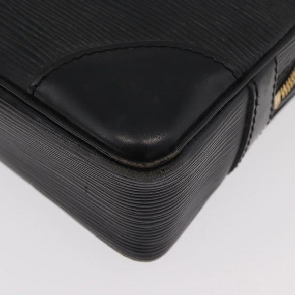 LOUIS VUITTON Epi Porte Documents Voyage Business Bag Black M40321 Auth 175801A