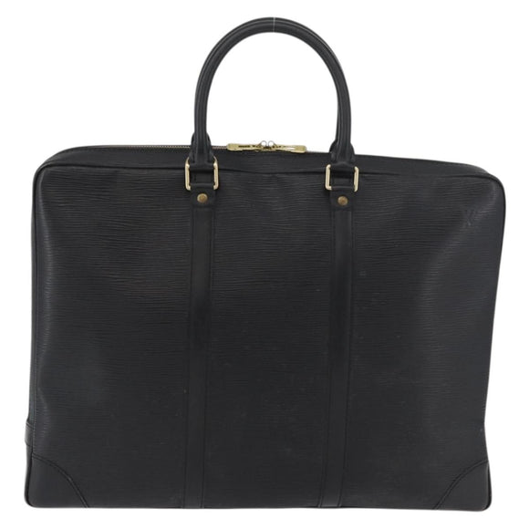 LOUIS VUITTON Epi Porte Documents Voyage Business Bag Black M40321 Auth 175801A