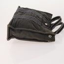 HERMES Fourre Tout PM Hand Bag Canvas 3 Set Navy Black Auth 175803-4
