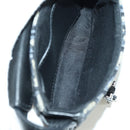 Christian Dior Trotter Canvas Dior Lock Shoulder Bag Navy Silver Auth 175822M-11