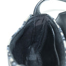 Christian Dior Trotter Canvas Dior Lock Shoulder Bag Navy Silver Auth 175822M-22