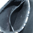 Christian Dior Trotter Canvas Dior Lock Shoulder Bag Navy Silver Auth 175822M-23