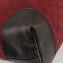 GUCCI GG Canvas Tote Bag Red Gold 308928 Auth 175823-13