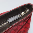 GUCCI GG Canvas Tote Bag Red Gold 308928 Auth 175823-16