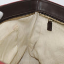 GUCCI GG Canvas Tote Bag Red Gold 308928 Auth 175823-20