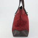 GUCCI GG Canvas Tote Bag Red Gold 308928 Auth 175823-4