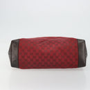 GUCCI GG Canvas Tote Bag Red Gold 308928 Auth 175823-9