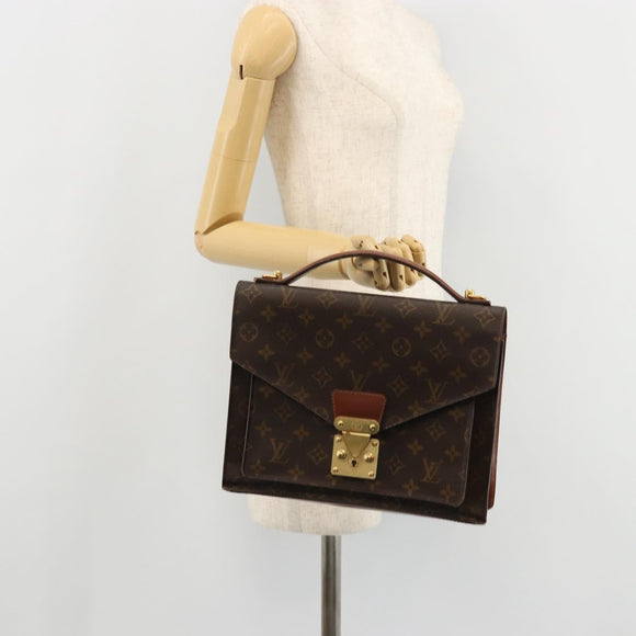 LOUIS VUITTON Monogram Monceau 28 Hand Bag M51185 LV Auth 175824