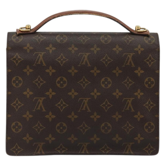 LOUIS VUITTON Monogram Monceau 28 Hand Bag M51185 LV Auth 175824