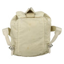 PRADA Backpack Nylon Ivory Silver Auth 175828-2