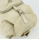 PRADA Backpack Nylon Ivory Silver Auth 175828-6