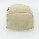 PRADA Backpack Nylon Ivory Silver Auth 175828-5