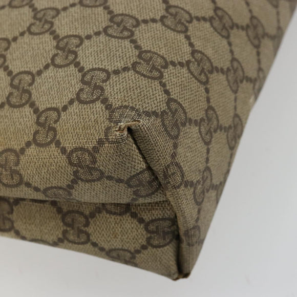 GUCCI GG Supreme Web Sherry Line Tote Bag PVC Beige 002 23 4487 Auth 175837