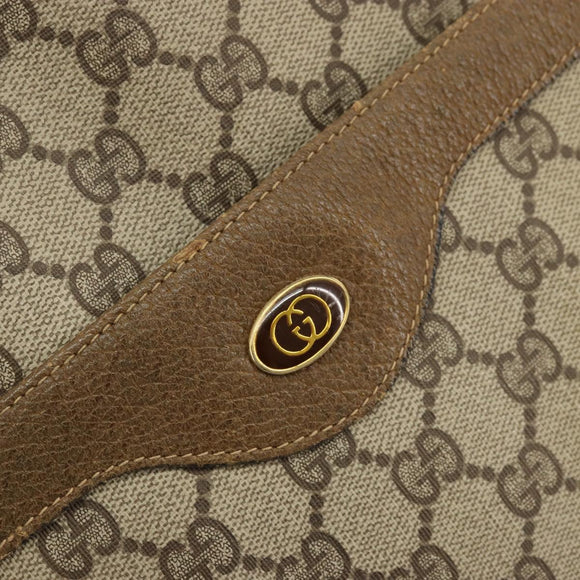 GUCCI GG Supreme Web Sherry Line Tote Bag PVC Beige 002 23 4487 Auth 175837
