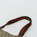 GUCCI GG Supreme Web Sherry Line Tote Bag PVC Beige 002 23 4487 Auth 175837-8