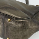 PRADA Shoulder Bag Leather Gold Auth 175839A-16