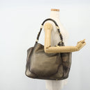 PRADA Shoulder Bag Leather Gold Auth 175839A-26