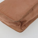 PRADA Accessory Pouch Nylon Pink Gold Auth 175840-14