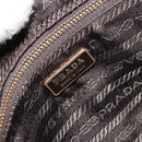 PRADA Accessory Pouch Nylon Pink Gold Auth 175840-18