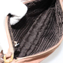 PRADA Accessory Pouch Nylon Pink Gold Auth 175840-11