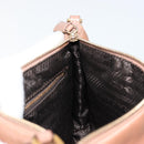 PRADA Accessory Pouch Nylon Pink Gold Auth 175840-19