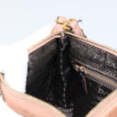 PRADA Accessory Pouch Nylon Pink Gold Auth 175840-20