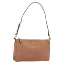 PRADA Accessory Pouch Nylon Pink Gold Auth 175840-1
