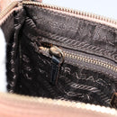 PRADA Accessory Pouch Nylon Pink Gold Auth 175840-21